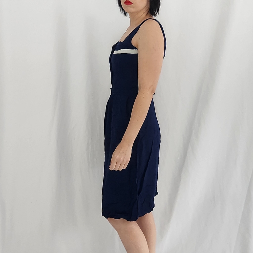 50s/60s Hand Made Blue Sundress - Picture 2 of 5